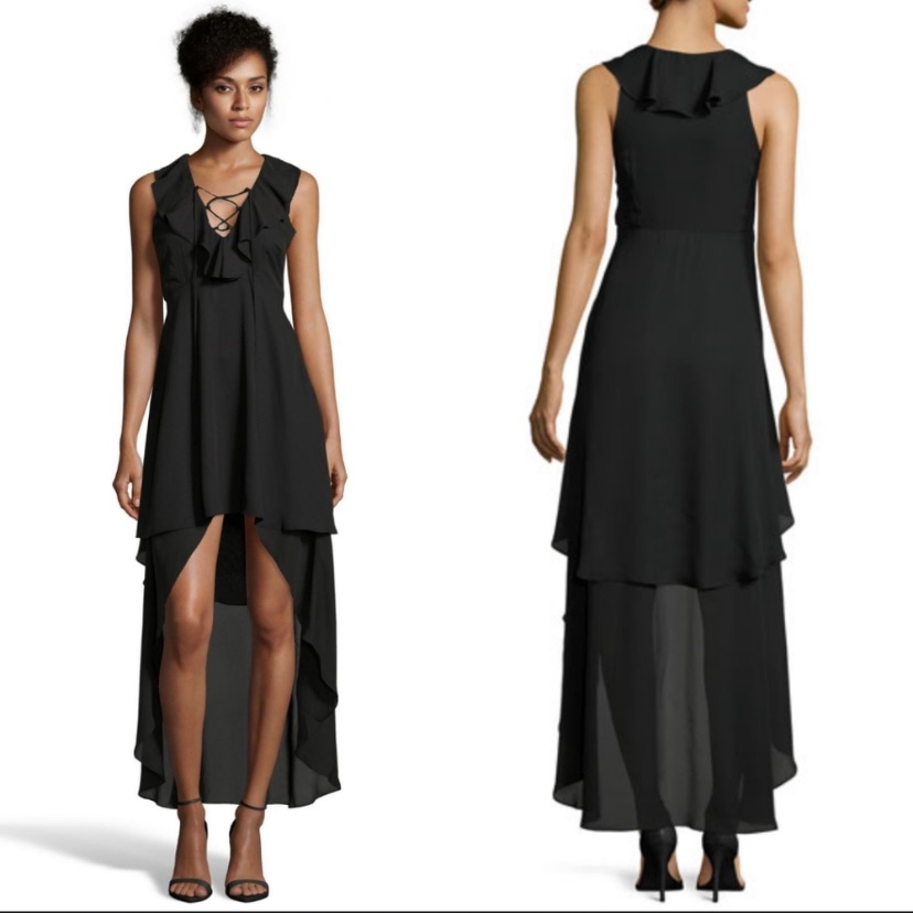 Euc Romeo & Juliet Couture Ruffle Hi Low Dress